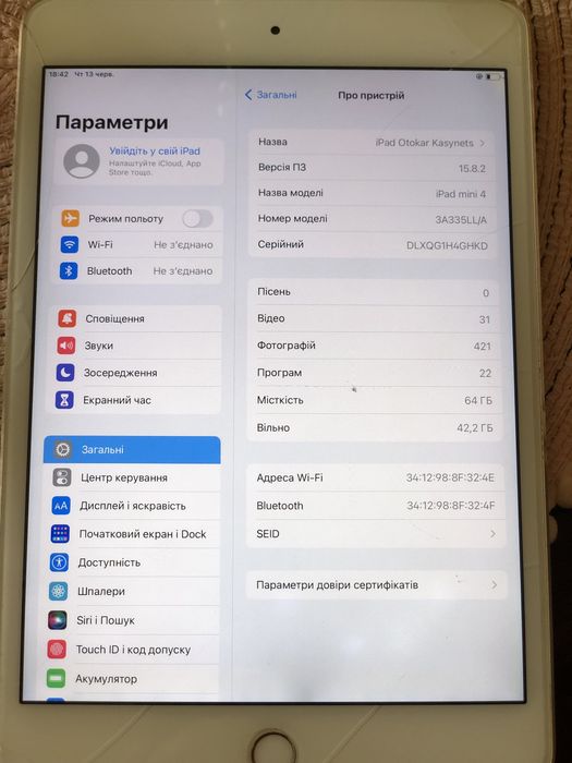 Ipad 4 mini на 64 ГБ