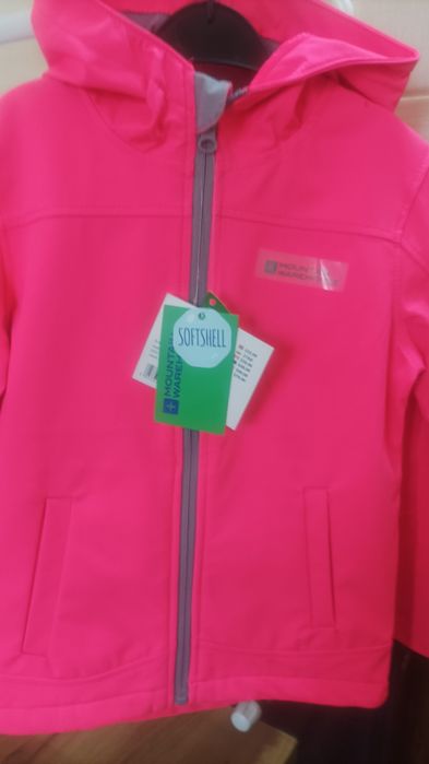 Куртка Mountain Warehouse SoftShell Рожева 110р водоотталкивающая