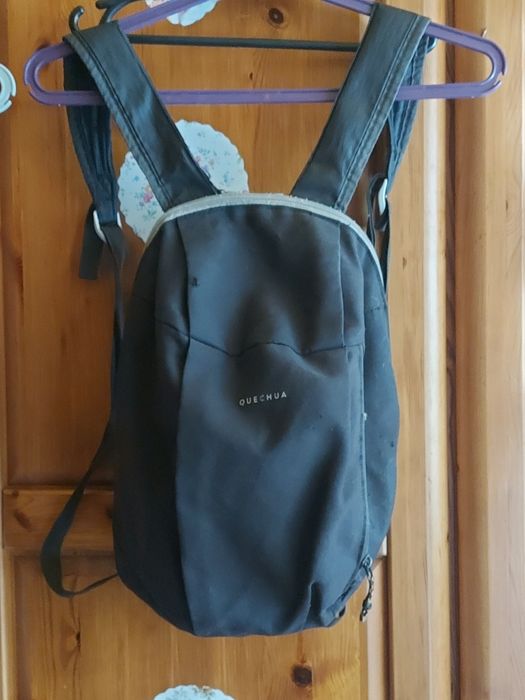 Plecak cienki szaro czarny