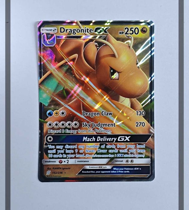 Dragonite Gx 152/236 UNM Pokemon ENG-NM
