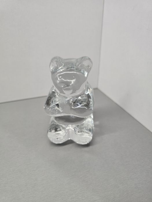 Stary przycisk miś szklany Haribo vintage