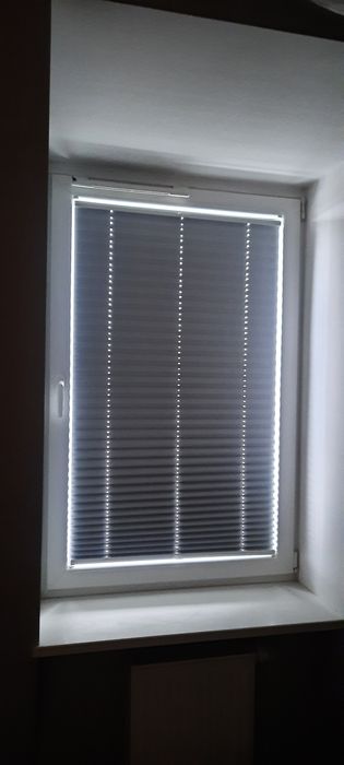 Plisa okienna, kolor szary ciemny