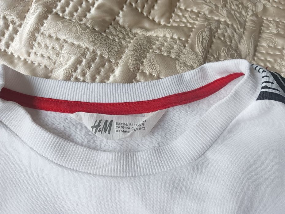 Biała bluza dziecięca hm