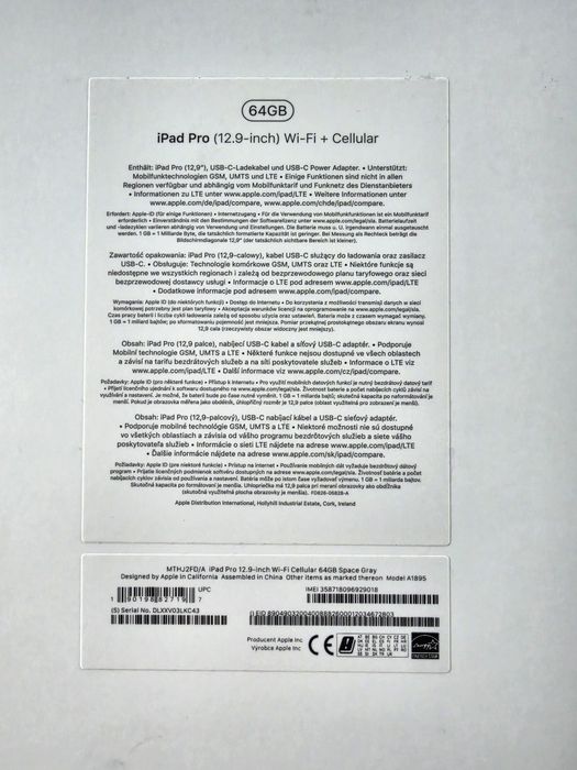 Ipad pro 12.9  64 GB 3 generacja