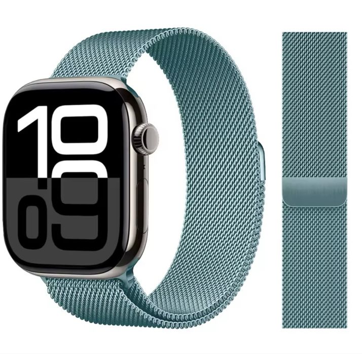 Браслет металевий Apple Watch 44-45 mm (міланська петля, Milanese, ремінець, металлический ремешок Миланская петля, Миланезе)