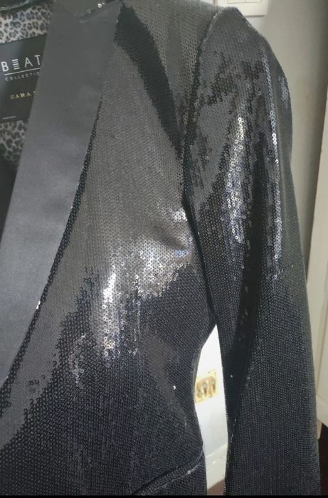 Blazer Lantejoulas Preto