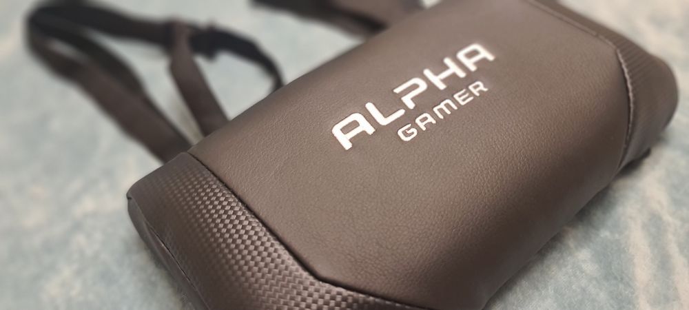 Encosto de cabeça "ALPHA GAMER" novo