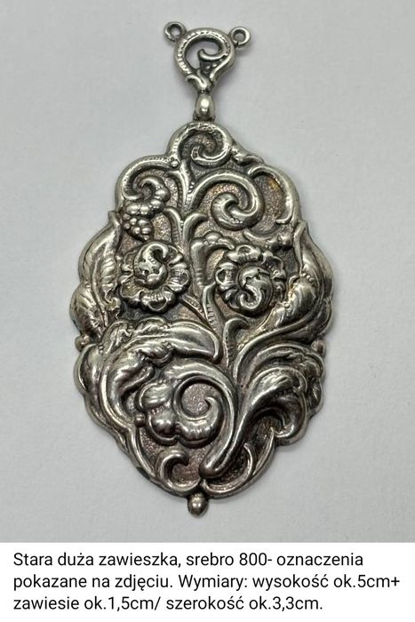Zawieszka, srebro 800