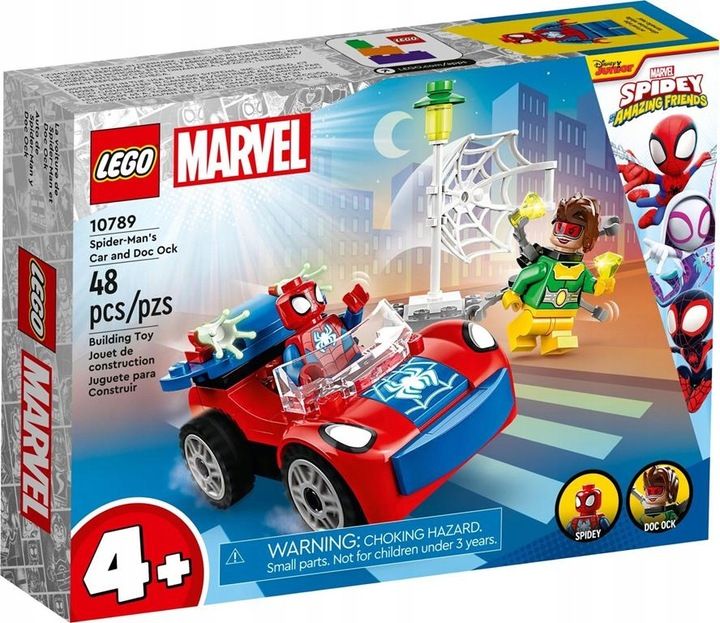 Klocki Lego Super Heroes Marvel 10789 Samochód Spidermana Doc Ock + To