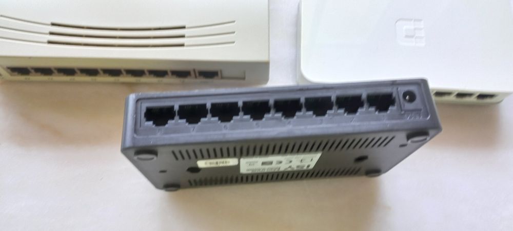 Switch e  hubs ethernet de 8 portas