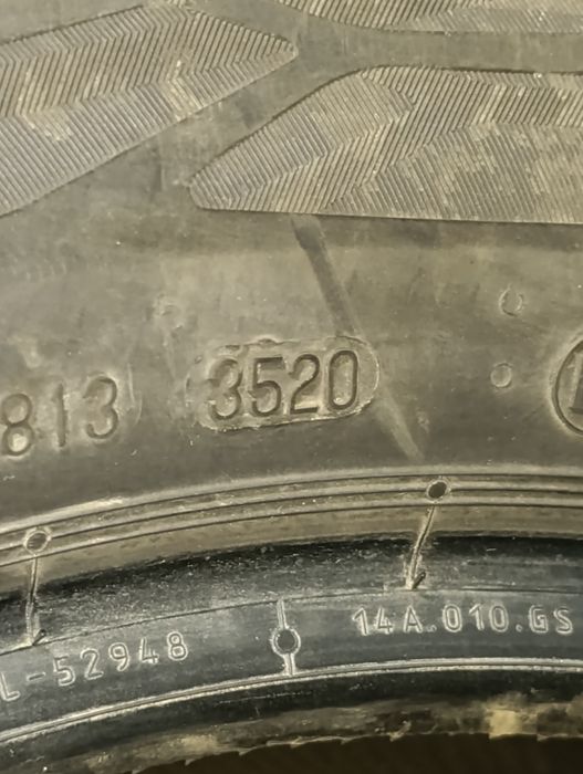 Шины 235/55 R18 Continental б/у лето 4/4.5мм пара L6