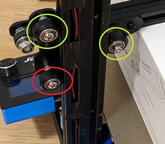 Rodas POM com rolamento 625ZZ - Ender 3 e 5, CR10, Anycubic Elegoo FDM