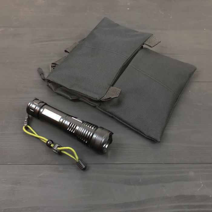 Набір сумка з кобурою + ліхтар тактичний POLICE BL X71 B50