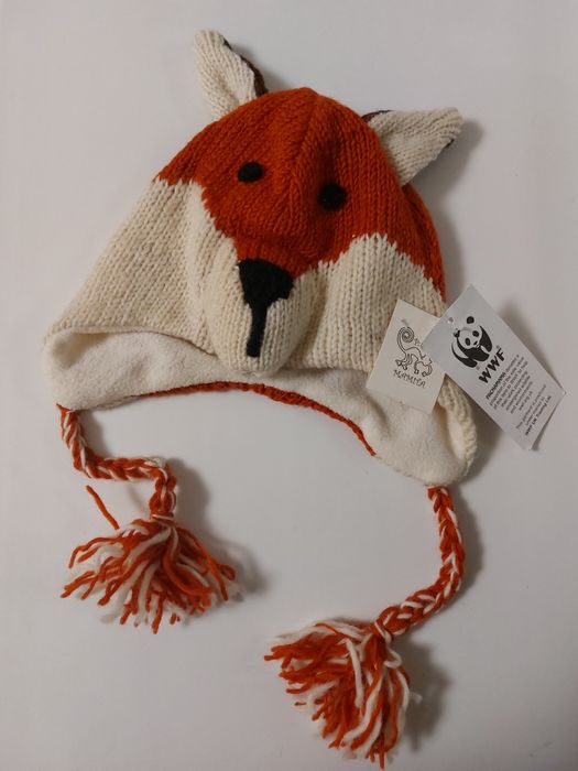 Брендова тепла зимова шапка для дівчинки / хлопчика 2-3р  Pacha Mamia