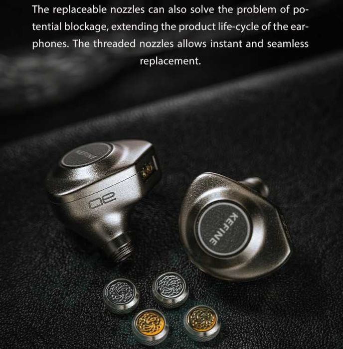 ‼️ Kefine X Angelears Delci AE - динамические наушники с 10-мм, DLC+PU