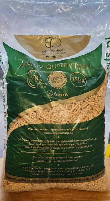 Pellet sosnowy 6mm certyfikat DINplus  Poznań  DrewKom