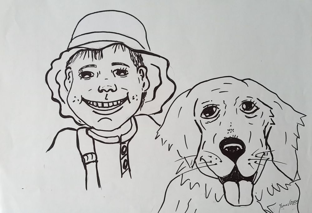 Ilustração por fotografia do seu animal de estimação