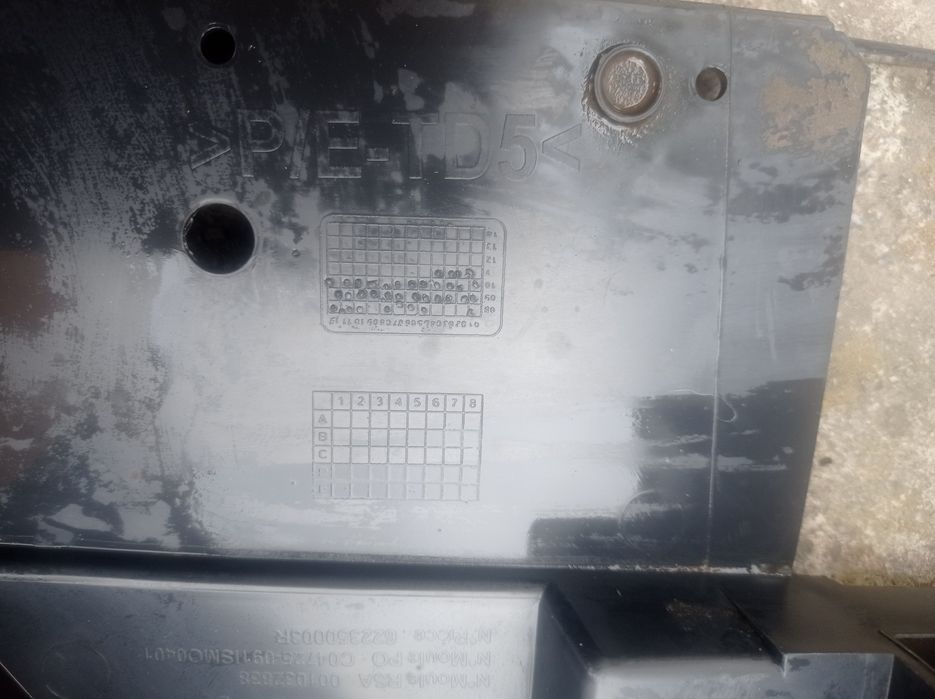 Захист бампера Юбка губа  Renault Scenic 3 08-12р TEB66