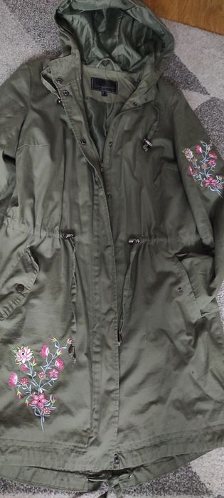 Paczka: Parka Kurtka ,,BPC+swetr.narzutka,,Esmara+jegginsy+sweter/38-40