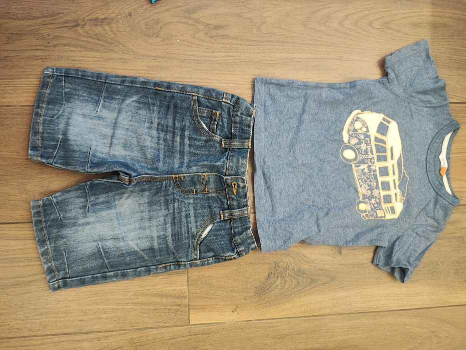 T-shirt dziecięcy chłopiec 104 szorty na lato