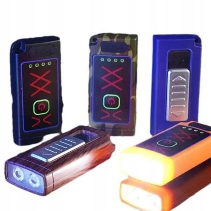 Latarka Led Z Zapalniczką I 6 Trybami Świecenia