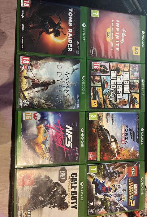 Konsola Xbox one+kinect+pad+20 gier