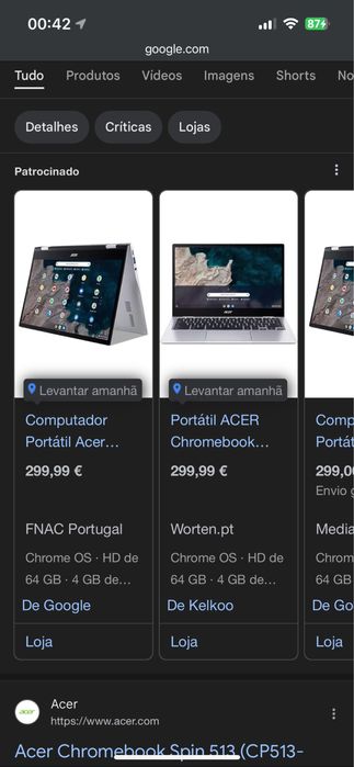 Acer ChromeBook Spin 513