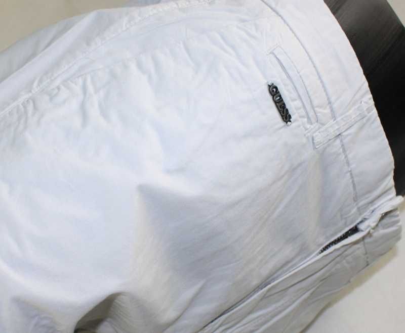 Męskie spodnie Guess Alain -Slim Taper jasno-szare oryginalne -W34/L34