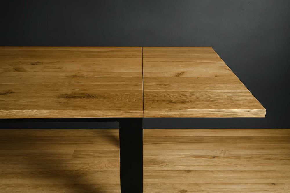 Stół Dębowy LOFT, 100% Lite Drewno DĄB, Rozkładany.