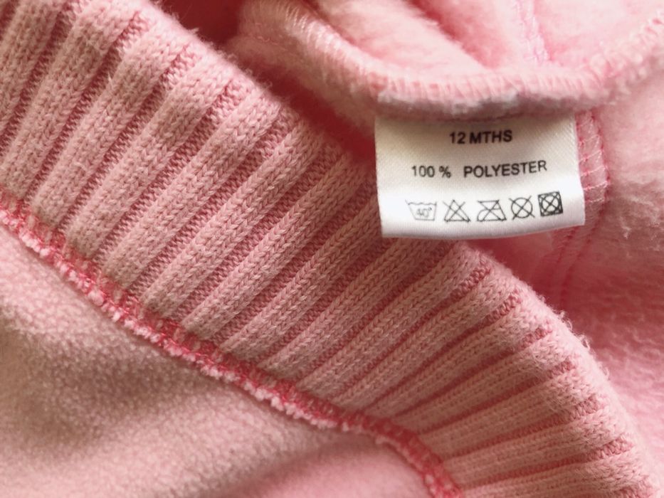 Флисовая кофта для девочки 12 месяцев