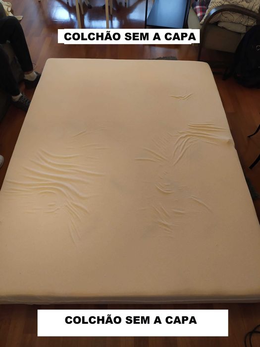 Colchão Premium Cama Casal 1,5m x 2m Visco Elástico Tempur 20 cm