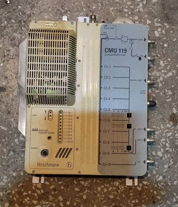 Wzmacniacz szerokopasmowy kanałowy programowany Hirschman CMU119