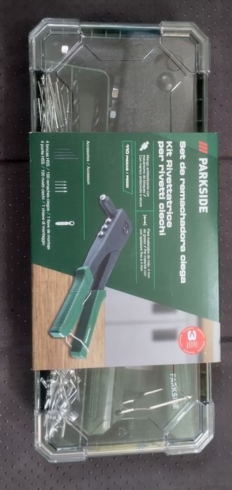 Conjunto alicate para rebites Parkside