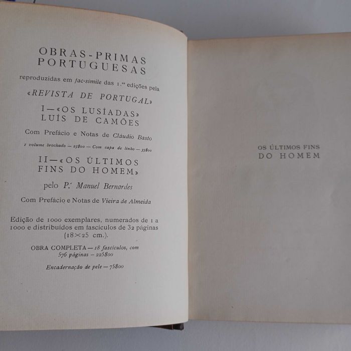 Livro "Os Últimos Fins do Homem" Pe. Manuel Bernardes