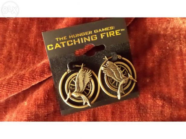 Hunger Games jogos da fome brincos mimo gaio - mockinjay earrings NOVO