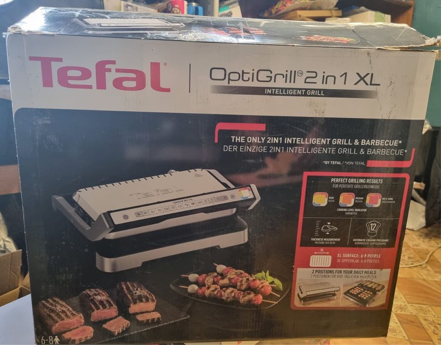 Tefal OptiGrill 2w1 XL grill elektryczny GC782D10