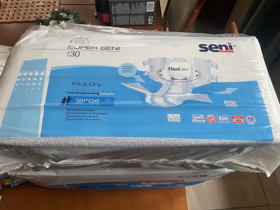 2X30 sztuk Pieluchomajtki Seni rozmiar L