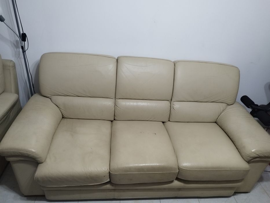 Sofás de sala em Pele