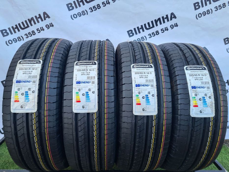 Шини 225/65 R 16C Continental VanContact Ultra. Нові колеса склад