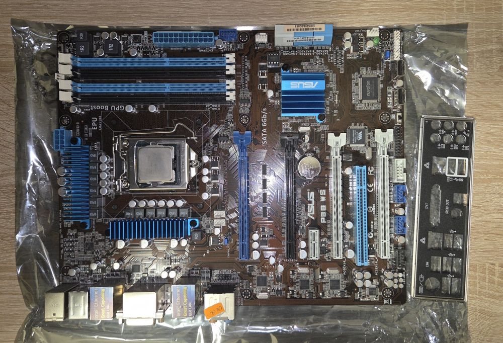 Płyta główna Asus P8B WS LGA1155 ddr3 + intel i5-2500