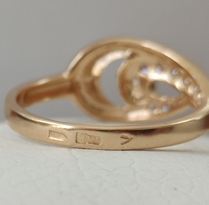 Кольцо золотое р16.5