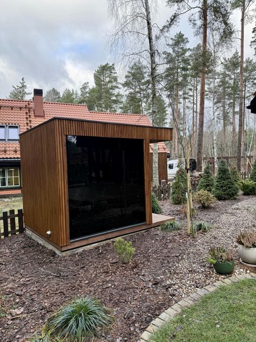 Sauna ogrodowa zewnetrzna z montażem. Na wymiar
