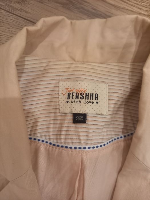 Żakiet marynarka Bershka rozm S_ pudrowy róż