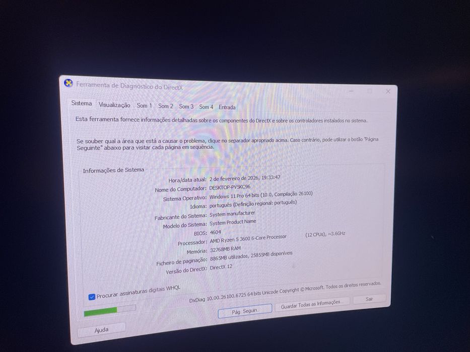 PC Gamer com RTX 3060, Ryzen 5 e 32GB RAM