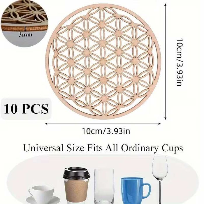 Підставки під чашку "Квітка життя" 5 шт.