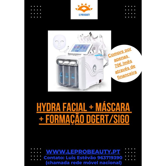 Hydra Facial Dermoabrasão com máscara + Curso Formação