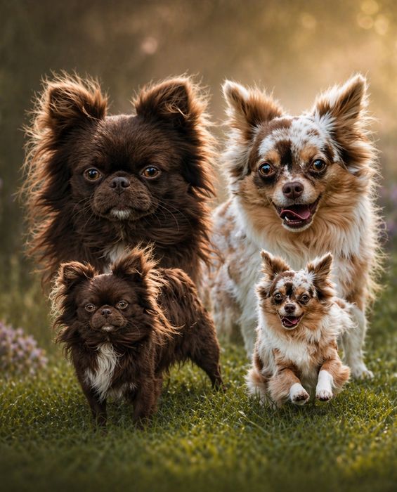 Chihuahua* Czekoladowy chłopczyk długowłosy