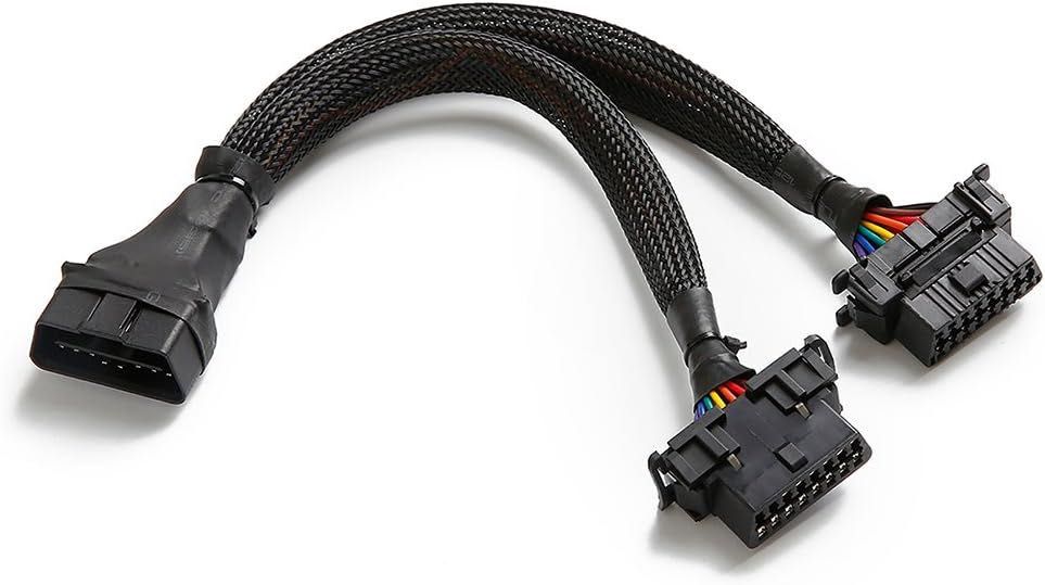 Przewód przedłużający B6 OBD2 16stykowy męski na podwójny żeński 30 cm