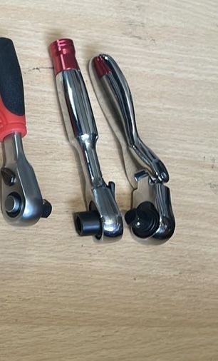 Набор 3шт мікро трещоток 1/4 квадрат та шестигранка якісні підсилені