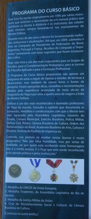 Yôga - Programa do do Curso Básico Com Opção À Formação de Instrutores424880975465697287